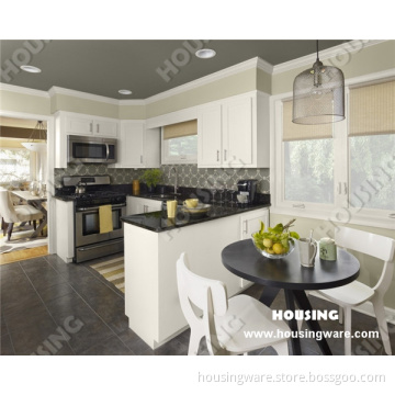 Small Apartment, U Shape Solid Wood Kitchen in High Quality